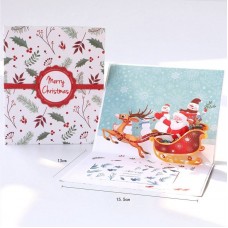 Party-3D Christmas Card 13cm x 15.5cm