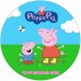 Free Text - Edible cake icing image -  Peppa Pig