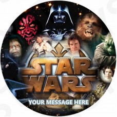 Free Text - Edible cake icing image - Star Wars