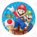 Edible cake icing image - Super Mario