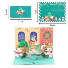 Party-3D Merry Christmas Card 15cm x 20cm