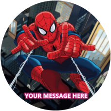 Free Text - Edible cake icing image - Spiderman