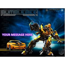 Free Text - Edible cake icing image - Transformers Bumblebee